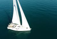 sailing yacht Hanse 505 sailboat aerial